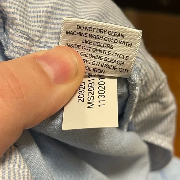 Men’s Peter Millar Chino Flat Front Shorts in Light, Baby Blue, US Waist Size 34 - Picture 8 of 9